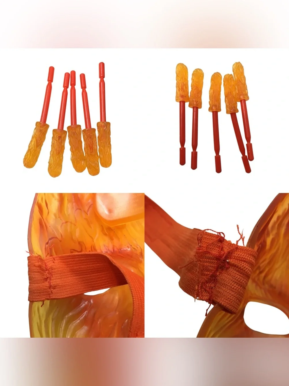 Vintage 2005 Human Torch Youth Mask Glove Darts Set Fantastic Four *Incomplete - Picture 6 of 16
